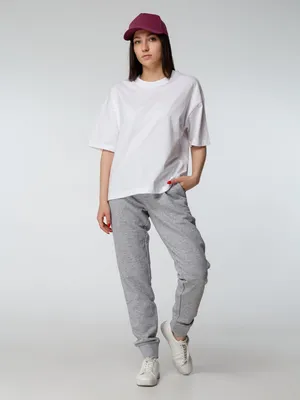 Футболка оверсайз женская Boxy Women, бежевая (льняная) — фото 4