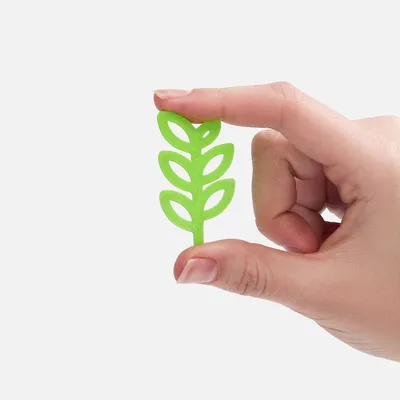 Подвеска Flora, 3D-печать на заказ, лист рябины — фото 2