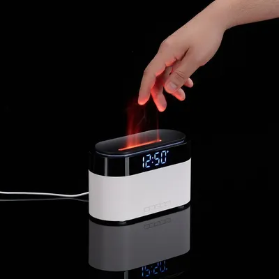 Увлажнитель-ароматизатор с часами и подсветкой ClockWave, белый — фото 5
