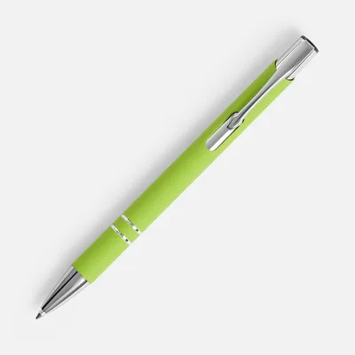 Ручка шариковая Keskus Soft Touch, зеленое яблоко — фото 2