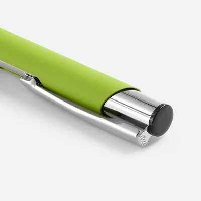 Ручка шариковая Keskus Soft Touch, зеленое яблоко — фото 4