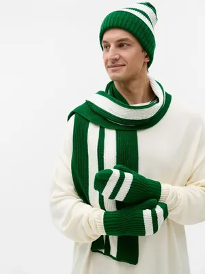 Шарф Winwear, темно-зеленый (глубокий зеленый) — фото 9