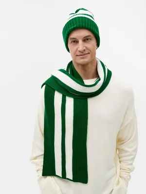 Шарф Winwear, темно-зеленый (глубокий зеленый) — фото 8