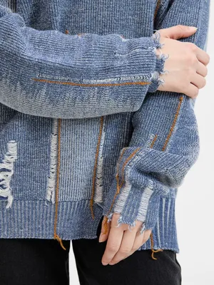 Джемпер Denim на заказ, полушерсть — фото 16
