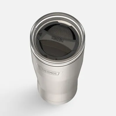 Термокружка Icon 710 с поворотной крышкой, серебристая (стальная) — фото 5