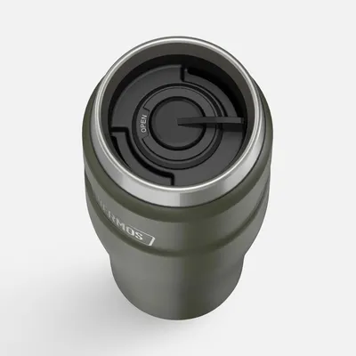 Термокружка King 470, хаки — фото 4