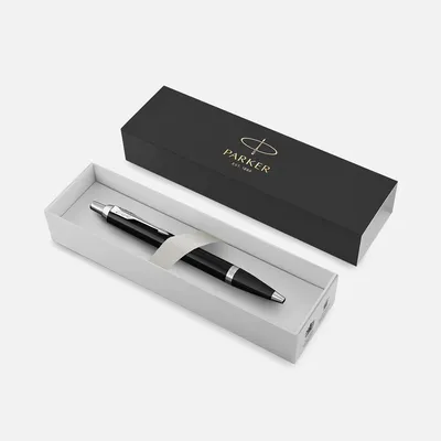 Ручка шариковая Parker IM Core Black CT, черная — фото 2