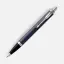 Ручка шариковая Parker IM Core Matte Blue CT, темно-синяя с черным