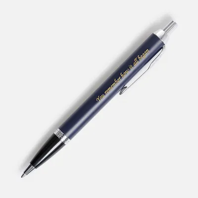Ручка шариковая Parker IM Core Matte Blue CT, темно-синяя с черным — фото 4