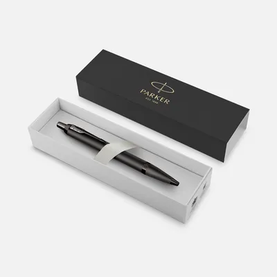 Ручка шариковая Parker IM Professionals Monochrome Titanium, темно-серая — фото 2