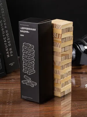 Игра «Деревянная башня мини», неокрашенная — фото 8