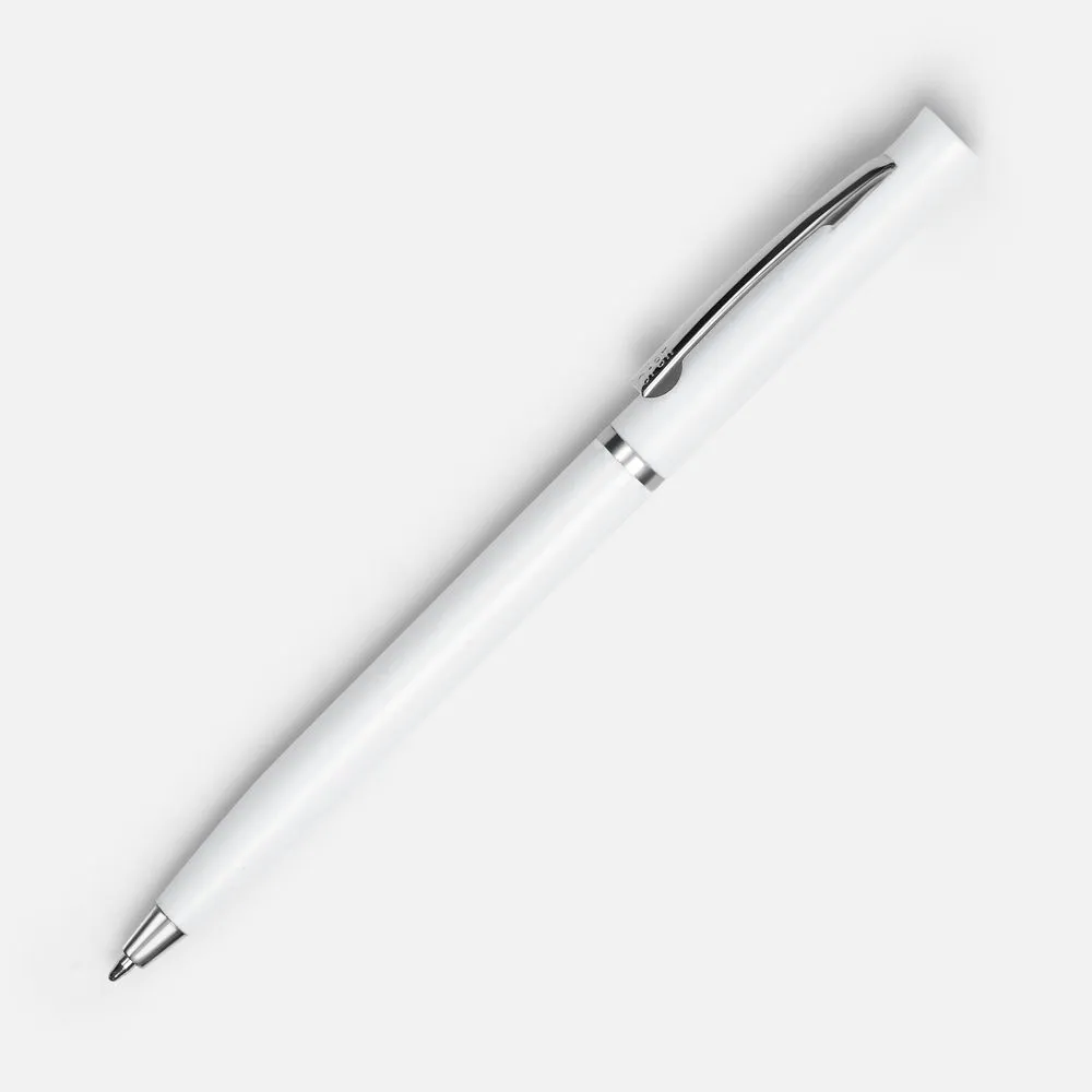 Ручка шариковая Euro Chrome, белая