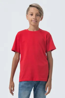 Футболка детская Regent Fit Kids, красная — фото 4