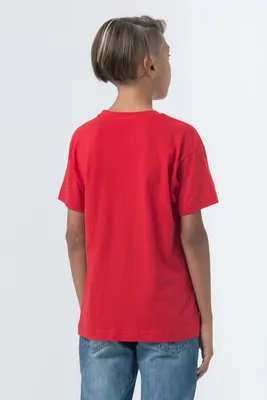 Футболка детская Regent Fit Kids, красная — фото 5