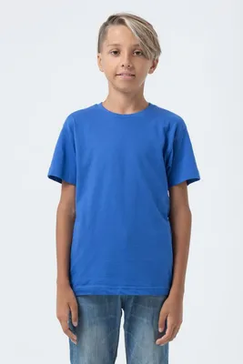 Футболка детская Regent Fit Kids, ярко-синяя (royal) — фото 4