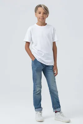Футболка детская Regent Fit Kids, белая — фото 6