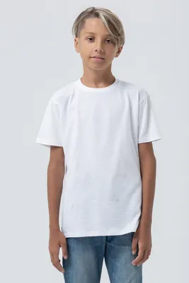 Футболка детская Regent Fit Kids, белая — фото 4