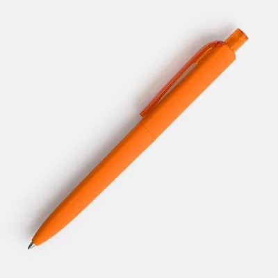 Ручка шариковая Prodir DS8 PRR-T Soft Touch, оранжевая — фото 3
