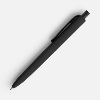 Ручка шариковая Prodir DS8 PRR-T Soft Touch, черная — фото 3