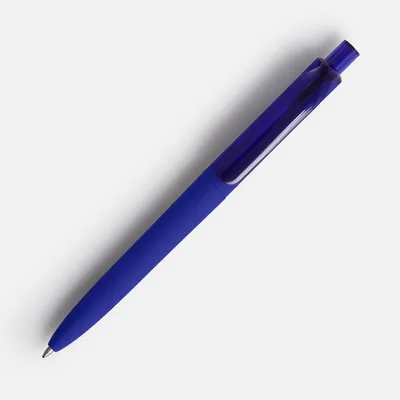 Ручка шариковая Prodir DS8 PRR-T Soft Touch, синяя — фото 2