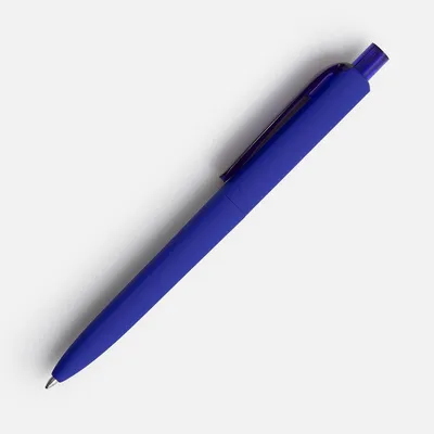 Ручка шариковая Prodir DS8 PRR-T Soft Touch, синяя — фото 3