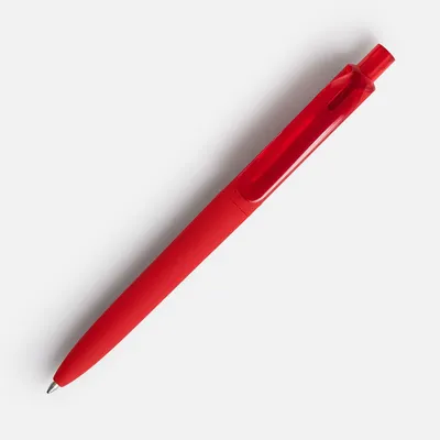 Ручка шариковая Prodir DS8 PRR-T Soft Touch, красная — фото 2