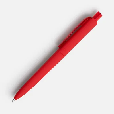 Ручка шариковая Prodir DS8 PRR-T Soft Touch, красная — фото 3