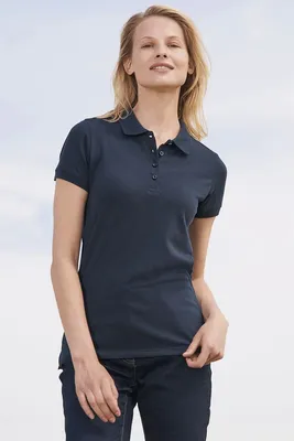 Рубашка поло женская Passion 170, ярко-бирюзовая — фото 4