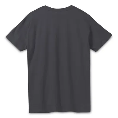 Футболка унисекс Regent 150, темно-серая (графит) — фото 2