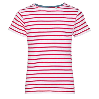 Футболка детская Miles Kids белая с красным