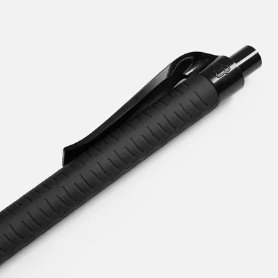 Ручка шариковая Prodir QS03 PRP Tyre Soft Touch, черная — фото 6