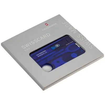 Набор инструментов SwissCard Lite, синий — фото 5