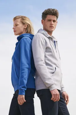 Толстовка унисекс Stone, темно-синяя — фото 14