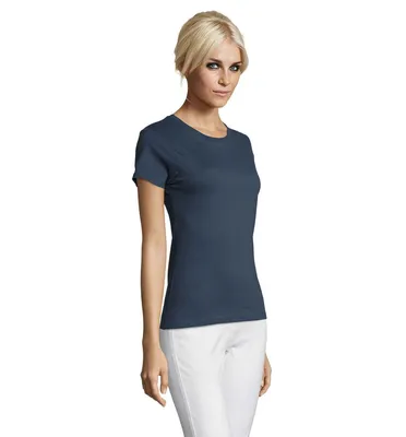 Футболка женская Regent Women, синяя (джинс) — фото 5