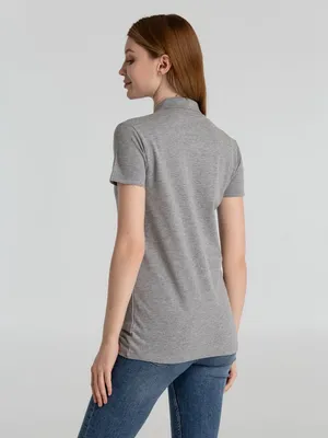 Рубашка поло женская Phoenix Women, серый меланж — фото 6