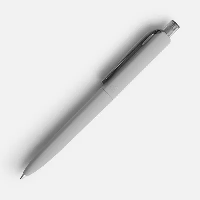 Ручка шариковая Prodir DS8 PRR-T Soft Touch, серая — фото 3