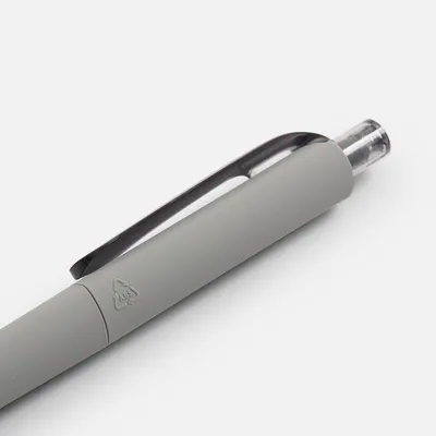 Ручка шариковая Prodir DS8 PRR-T Soft Touch, серая — фото 4