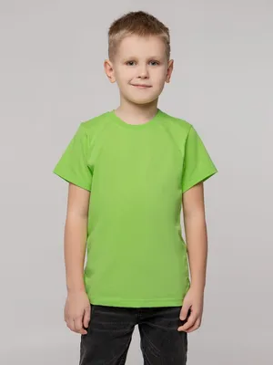 Футболка детская T-Bolka Kids, зеленое яблоко — фото 5