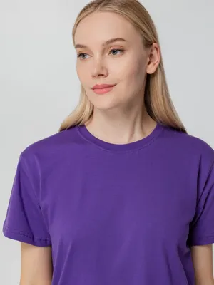 Футболка унисекс T-bolka 140, фиолетовая — фото 8