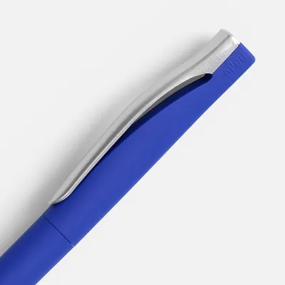 Ручка шариковая Pin Soft Touch, синяя — фото 3