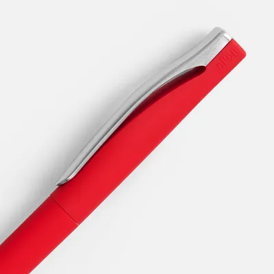 Ручка шариковая Pin Soft Touch, красная — фото 3