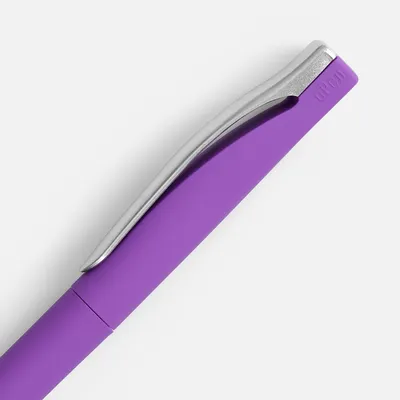 Ручка шариковая Pin Soft Touch, фиолетовая — фото 3