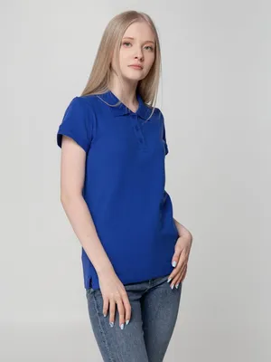 Рубашка поло женская Virma Lady, ярко-синяя — фото 5