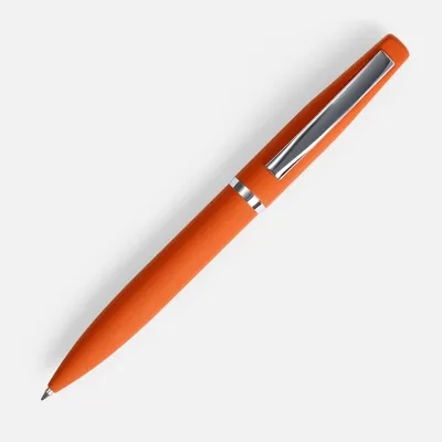 Ручка шариковая Bolt Soft Touch, оранжевая — фото 2