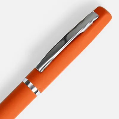 Ручка шариковая Bolt Soft Touch, оранжевая — фото 3