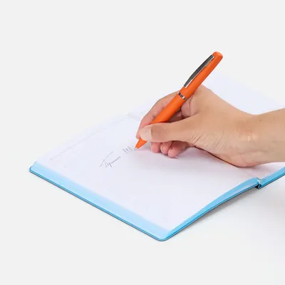Ручка шариковая Bolt Soft Touch, оранжевая — фото 4