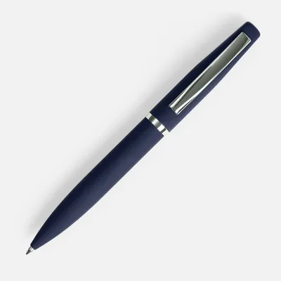 Ручка шариковая Bolt Soft Touch, синяя — фото 2