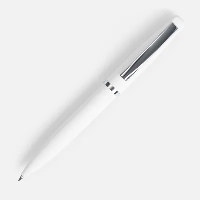 Ручка шариковая Bolt Soft Touch, белая — фото 2