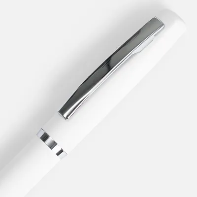 Ручка шариковая Bolt Soft Touch, белая — фото 3