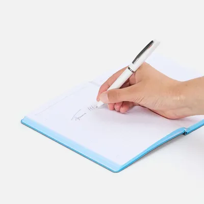 Ручка шариковая Bolt Soft Touch, белая — фото 4